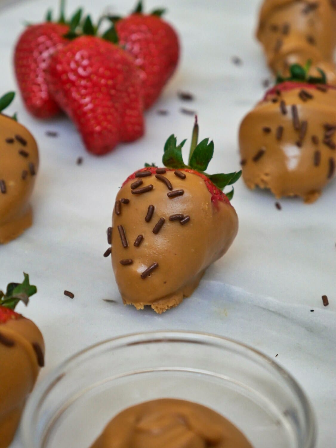 Peanut Butter Strawberries No Fuss Kitchen