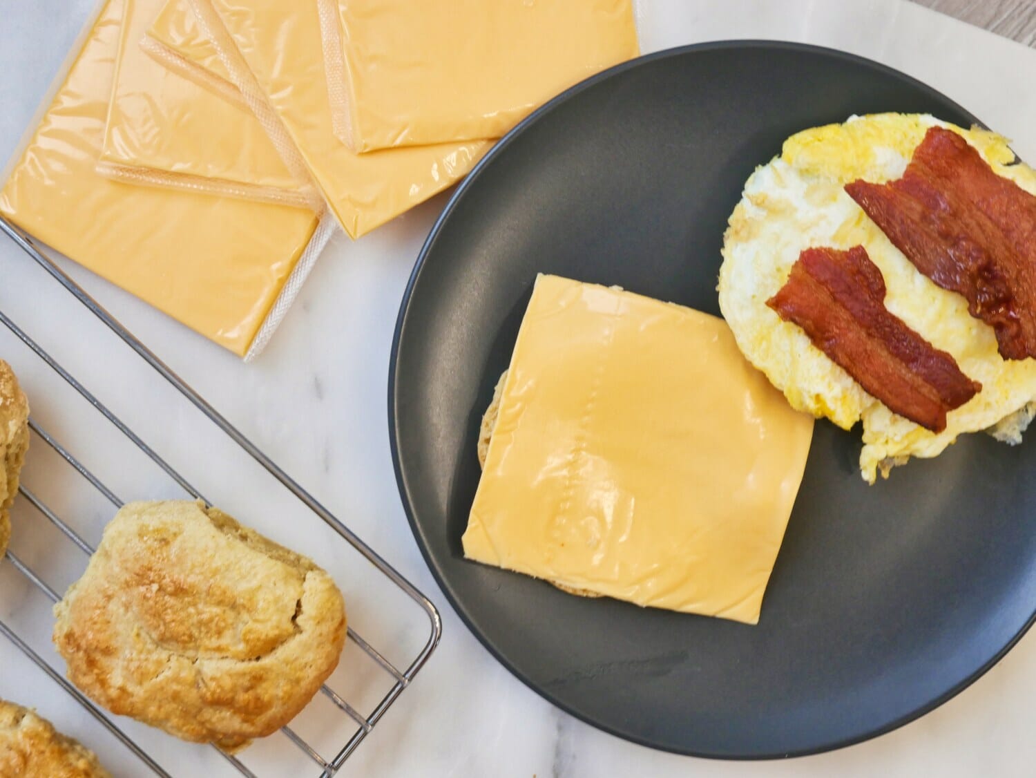 Homemade Bacon, Egg, and Cheese Biscuit No Fuss Kitchen